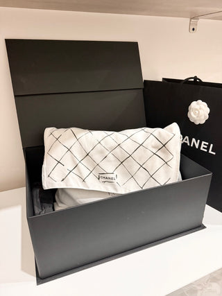 CHANEL lamb leather quilted classic double flap jumbo bag, jumbo