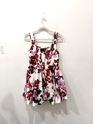 Aje Suzette Floral Bubble Hem Mini Dress Roses of Provence Print AUS 8 / US 4