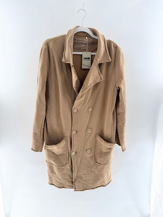 Frank & Eileen terry double breasted midi jacket, M