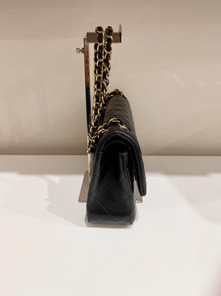 CHANEL lamb leather quilted classic double flap jumbo bag, jumbo