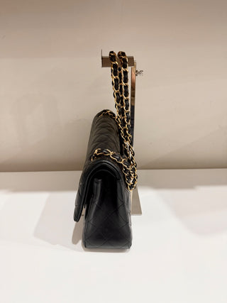 CHANEL lamb leather quilted classic double flap jumbo bag, jumbo