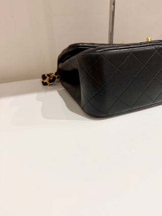 CHANEL lamb leather quilted classic double flap jumbo bag, jumbo