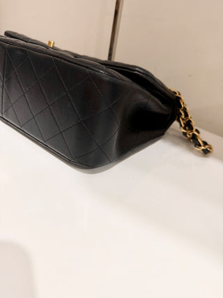 CHANEL lamb leather quilted classic double flap jumbo bag, jumbo