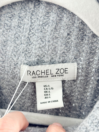 Rachel Zoe cotton blend knit sweater, L