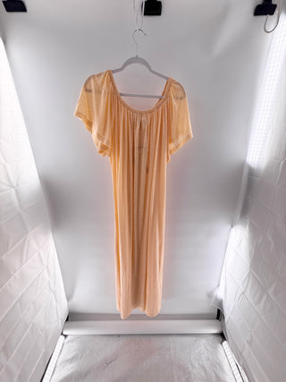 Pitusa relaxed maxi coverup with tonal leopard burnout print, scoop neckline & multicolor striped trim, standard