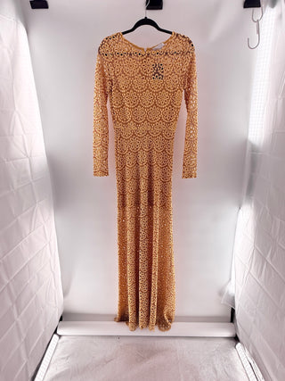 Alexis Long sleeve maxi dress with lace, xs