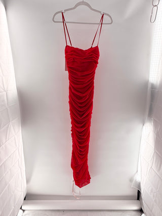 House of CB ruched bodycon maxi dress, S