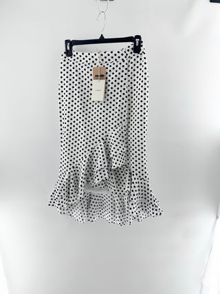 Tularosa polka dot wrap midi skirt, S