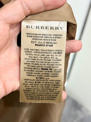 Burberry wool blend trench  coat, US 10