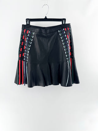 Tanya Taylor leather midi skirt, 6