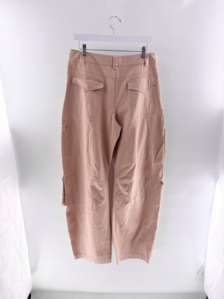 Camila Coelho Cargo pants with oversized utility pockets & relaxed fit, s