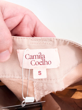 Camila Coelho Cargo pants with oversized utility pockets & relaxed fit, s