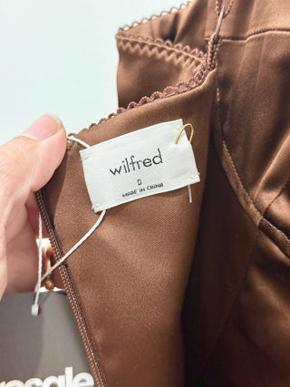 Wilfred satin mini dress sleeveless, 0