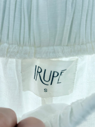irupe White embroidered cotton wrap set, XS/S