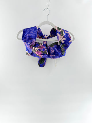 Zimmermann Blue floral linen halter top, 1