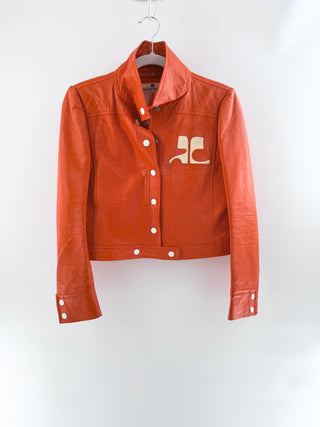 Courreges Paris faux leather jacket, XS