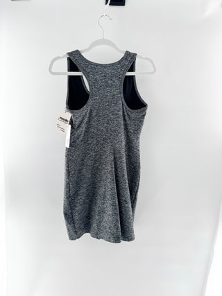 NWT Yearsof Ours Sleeveless Racerback Sporty Tennis Dress Heather Gray Womens M
