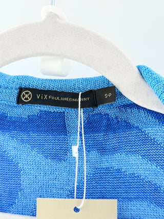 Vix Blue terrycloth patterned matching set, S