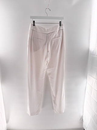 Jacquemus Tailored trousers with curved waistband & gold tone hardware, 40