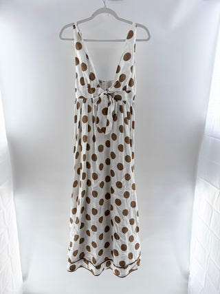 Zimmermann Brown polka dot linen dress, 1 – Resale Concierge