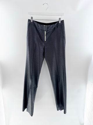 Tory Burch Silver metallic tailored trousers pants, 4