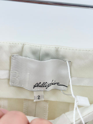 Phillip Lim White tailored wide-leg trousers pants, 2