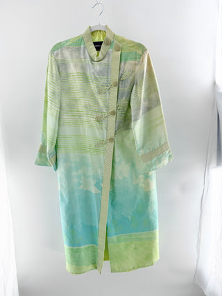 Giorgio Armani silk long kaftan jacket, 40 IT / US 4
