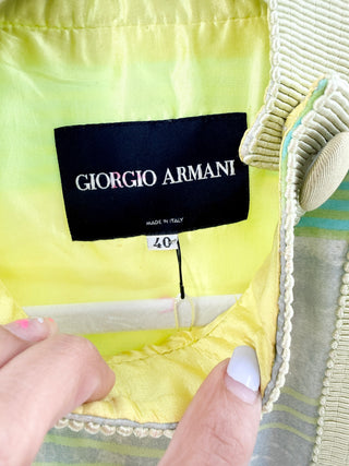 Giorgio Armani silk long kaftan jacket, 40 IT / US 4