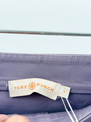 Tory Burch Purple button-front midi A line skirt, 4