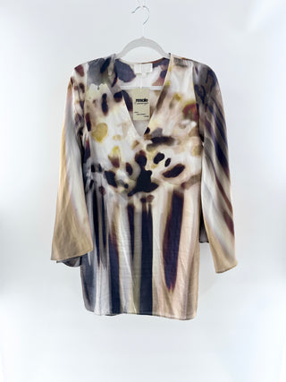 Alexis silk ombre mini tunic dress, S