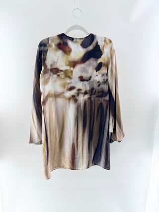 Alexis silk ombre mini tunic dress, S