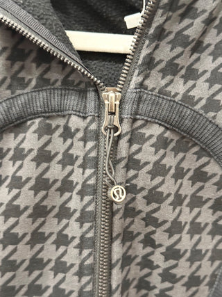 Lululemon Scuba Hoodie II Giant Houndstooth Dip Dye Deep Coal Black / Black 4