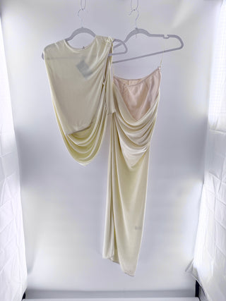 Anna October Draped jersey top & maxi skirt set with asymmetric detailing, L / M