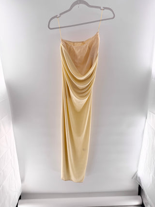 Anna October Draped jersey top & maxi skirt set with asymmetric detailing, L / M