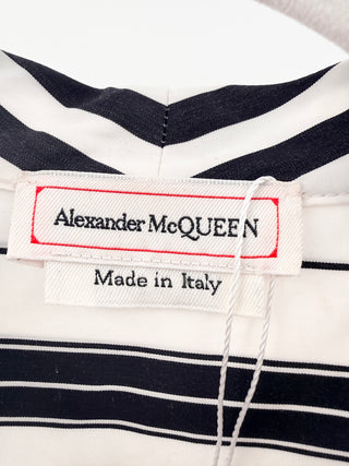 Alexander McQueen Striped button down shirt & tailored shorts set, 44 / 44