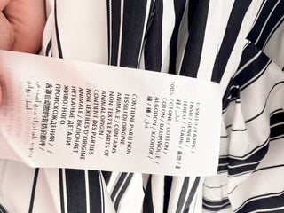 Alexander McQueen Striped button down shirt & tailored shorts set, 44 / 44