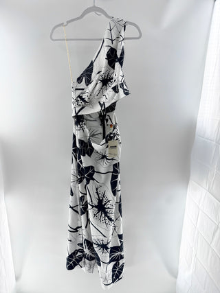 Farm Rio pattern casual jumpsuit, M