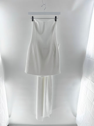 Meshki strapless mini dress with giant bow, S