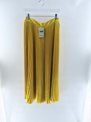 Ulla Johnson satin pleated maxi skirt, 8