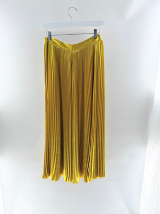 Ulla Johnson satin pleated maxi skirt, 8