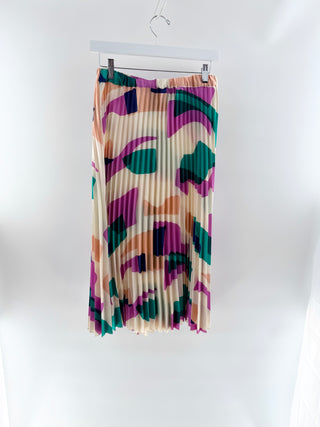 Ba&Sh pleated pattern skirt midi, 38 FR / US 6