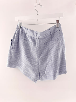 Ramy Brook linen blend lace corset top & pleated shorts set, M / M