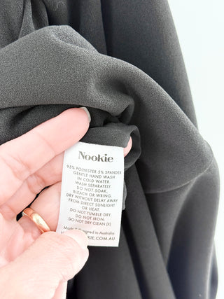 Nookie long dress with chain straps, S