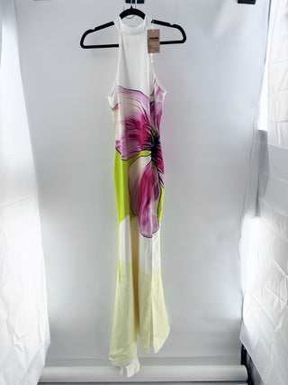 JWpei sleeveless floral satin maxi dress, 4