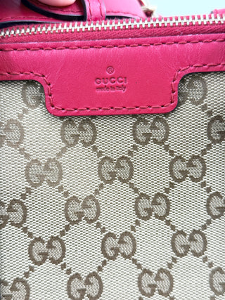 Gucci medium GG boston bag with long strap
