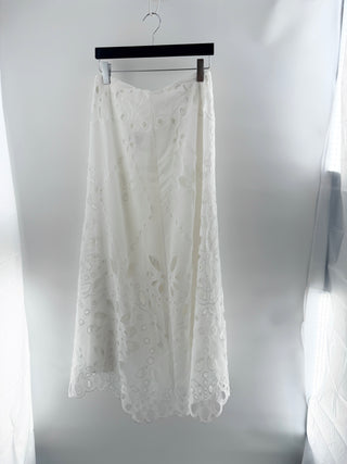 Ba&Sh eyelet layered maxi skirt, M