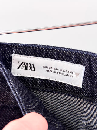 Zara wide leg embellished jeans, 4