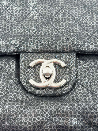 Chanel hidden sequins mesh maxi flap shoulder bag, maxi