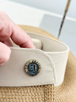 Eric Javits raffia vizor hat
