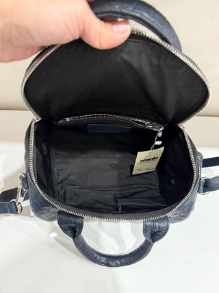 Alexander Wang navy blue Pebbled Leather Studded Rockie Crossbody